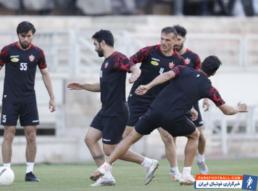 گزارش تمرین امروز پرسپولیس : جلسه فنی گل محمدی با بازیکنان پرسپولیس ؛ حضور سیدجلال حسینی در تمرینات گروهی با چهره ای شاد