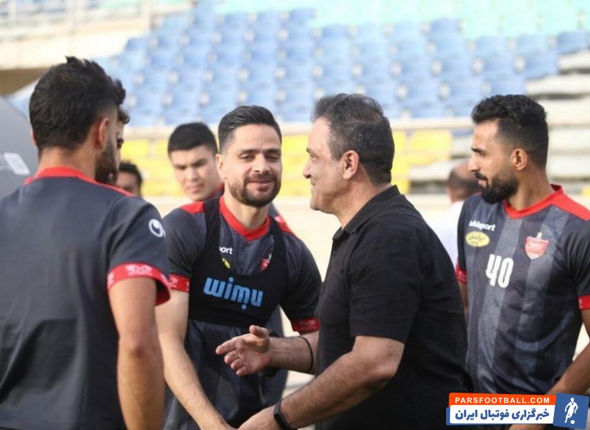 تمرین یک ساعته بازیکنان پرسپولیس در حضور مرتضی کرمانی مقدم