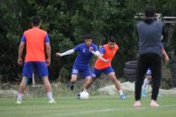 انگیزه بالای عزیزبک آمانوف در تمرینات استقلال