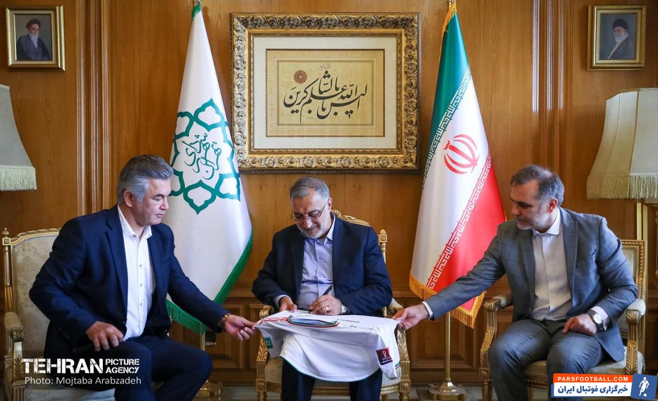 شهردار تهران میزبان مدیر تیم ملی