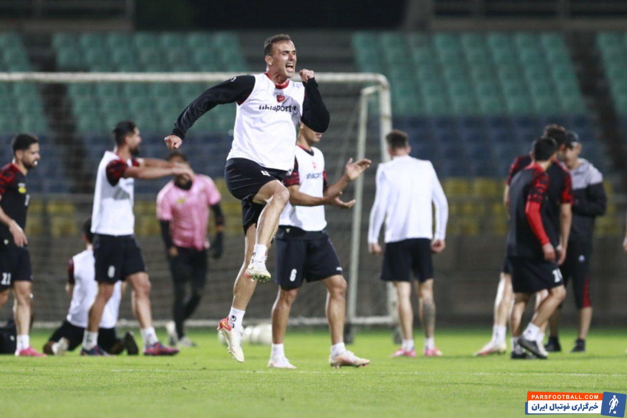 سید جلال حسینی در تمرینات پرسپولیس