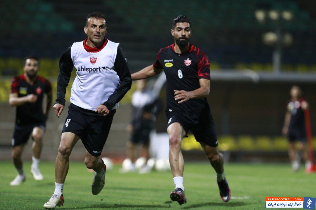 سید جلال حسینی در تمرینات پرسپولیس