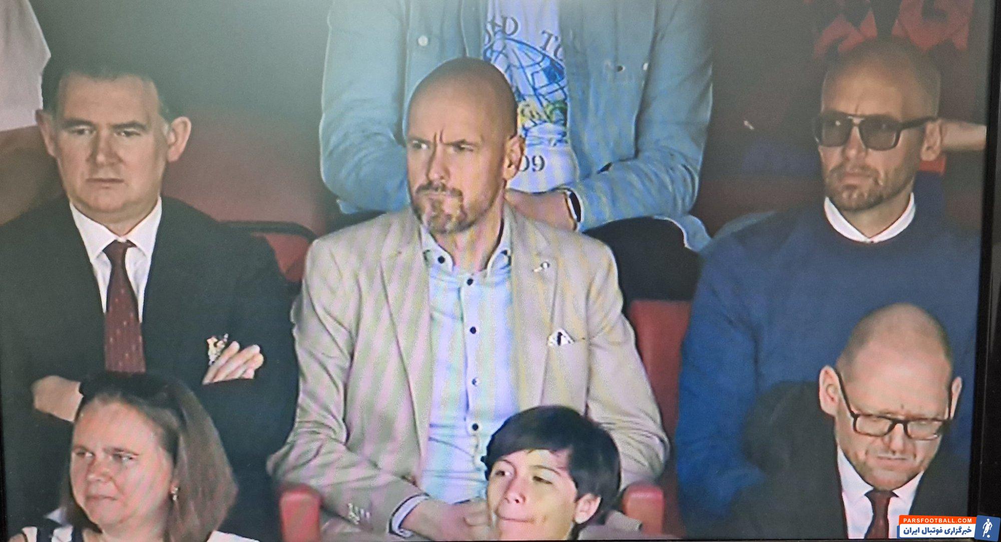 اریک تن هاخ مهمان ویژه آخرین بازی فصل منچستریونایتد مقابل کریستال پالاس