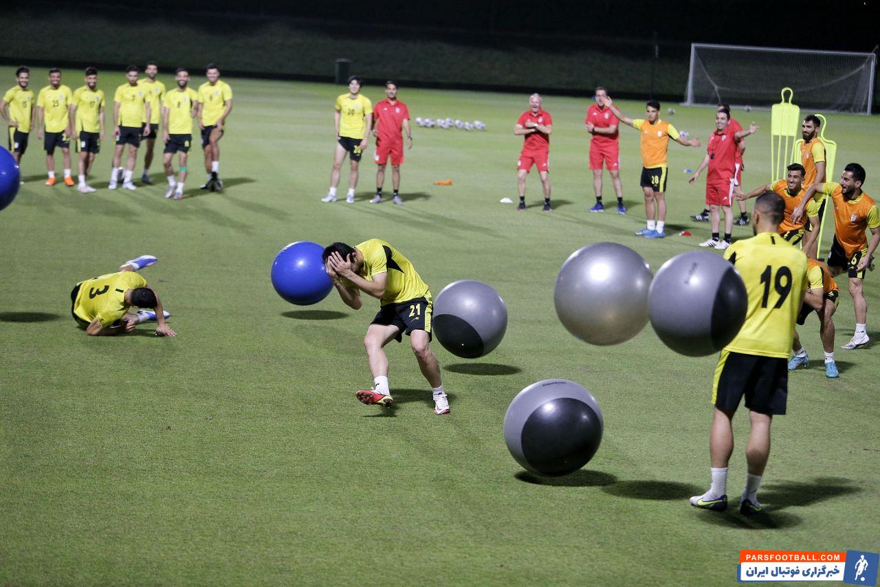 آخرین تمرین تیم ملی ایران پیش از بازی با الجزایر در حضور کرونوسلاو رنولدیچ، دستیار جدید اسکوچیچ