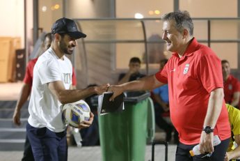 حضور شجاع خلیل زاده در تمرین تیم ملی