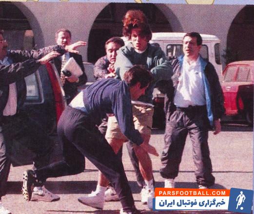 تصویر جنجالی از سرمربی جدید استقلال ؛ کشیده ای که نثار سرمربی کرد