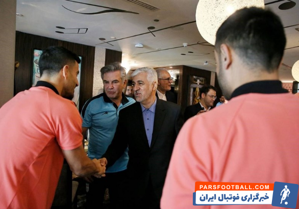 وزیر ورزش در اردوی تیم ملی