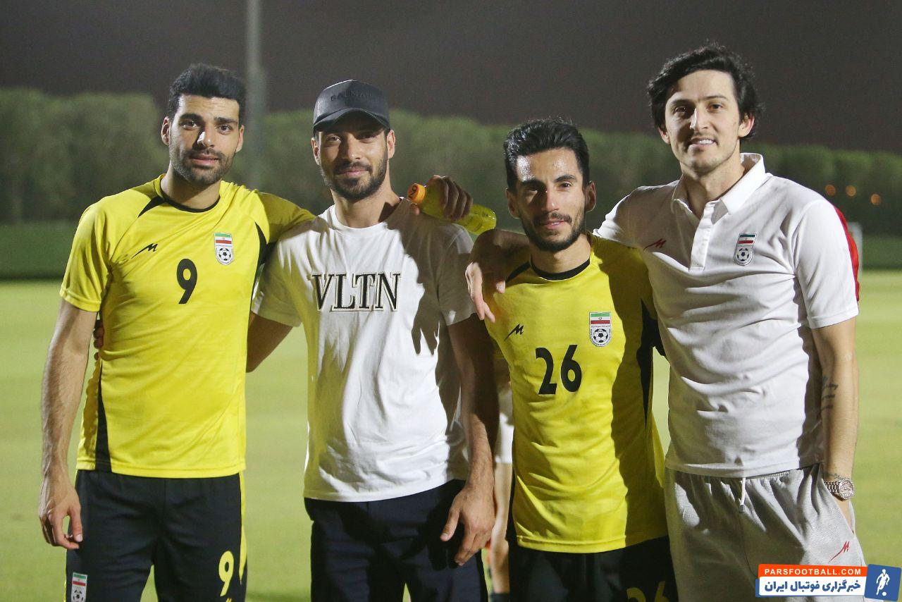 حضور شجاع خلیل زاده در تمرین تیم ملی