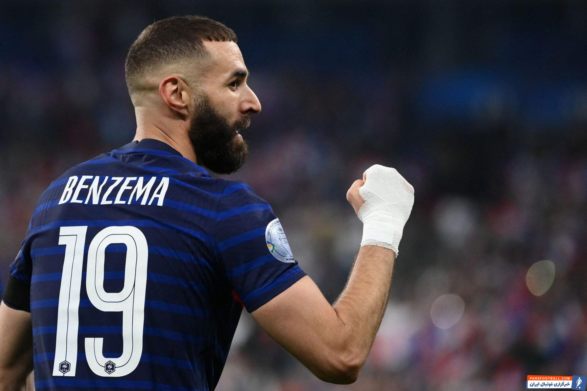 بنزما ؛ گل زیبای بنزما به دانمارک در لیگ ملت های اروپا