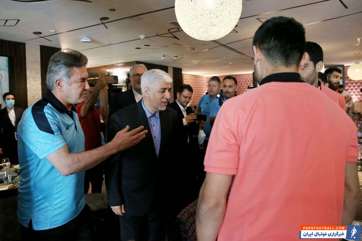 جلسه وزیر ورزش با اعضای تیم ملی