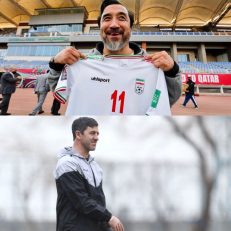تبریک تولد خداداد عزیزی توسط کریم باقری مربی و اسطوره پرسپولیس