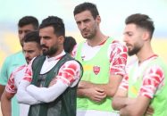 حضور سینا اسدبیگی خرید جدید پرسپولیس در تمرینات سرخ ها