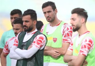 حضور سینا اسدبیگی خرید جدید پرسپولیس در تمرینات سرخ ها