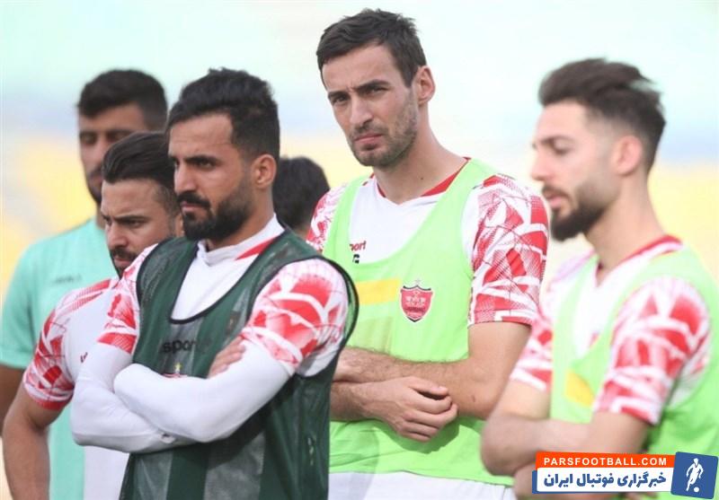 حضور سینا اسدبیگی خرید جدید پرسپولیس در تمرینات سرخ ها