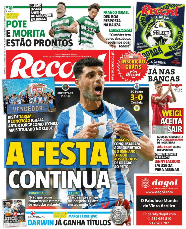 پورتو ؛ واکنش رسانه های اروپایی به درخشش طارمی