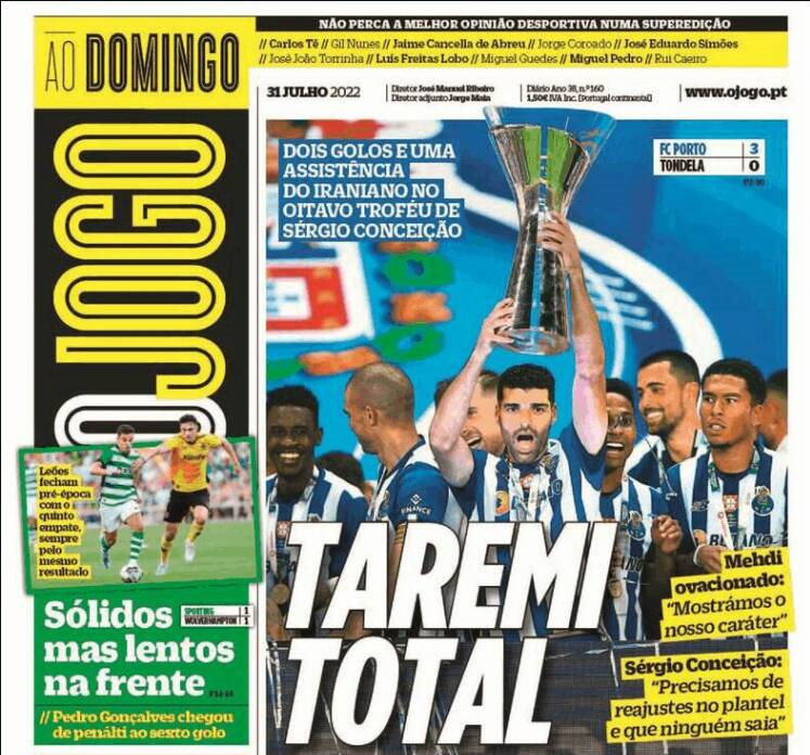 پورتو ؛ واکنش رسانه های اروپایی به درخشش طارمی