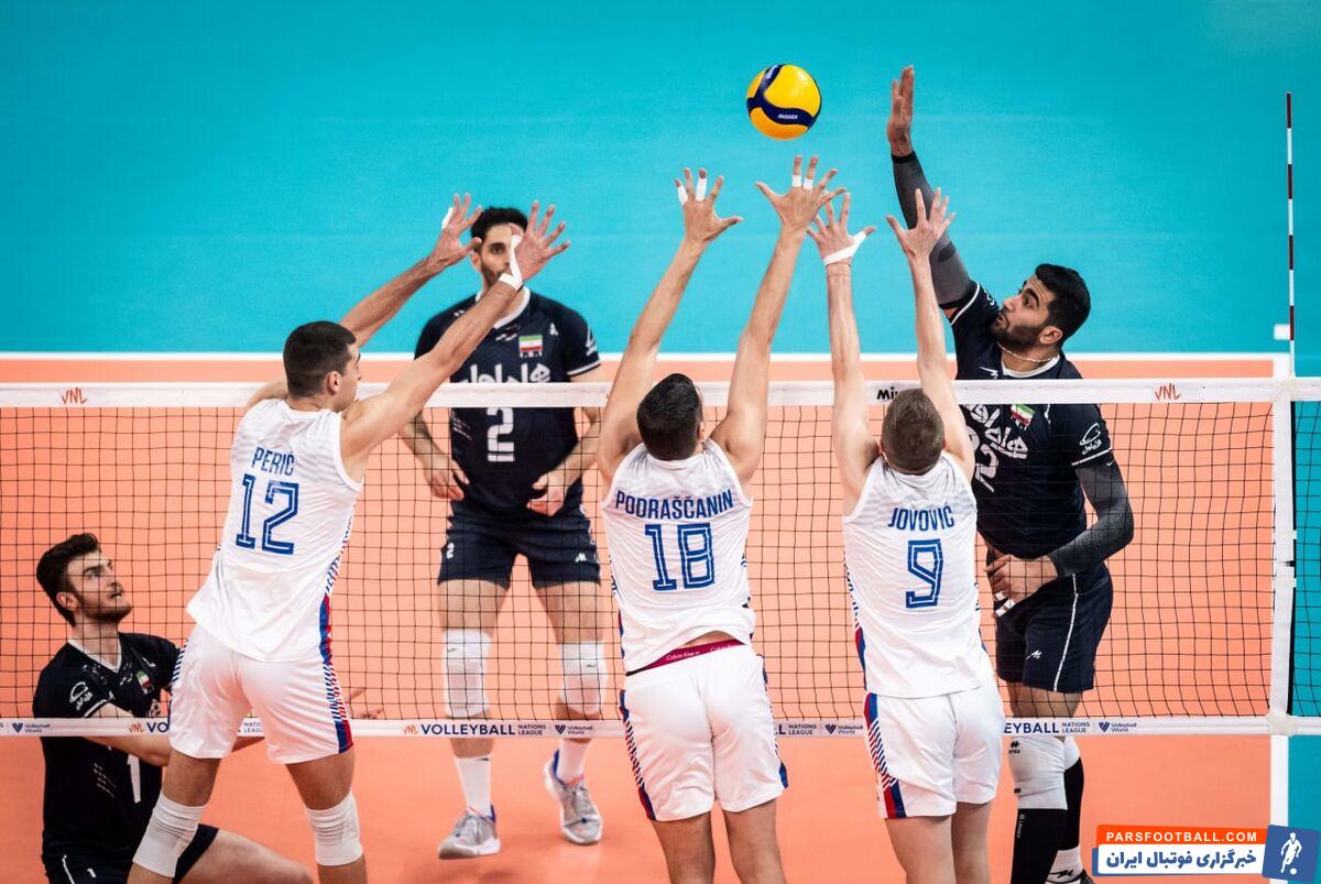 ایران 3 - 0 صربستان ؛ تیم ملی والیبال در مرحله نیمه نهایی لیگ ملت ها