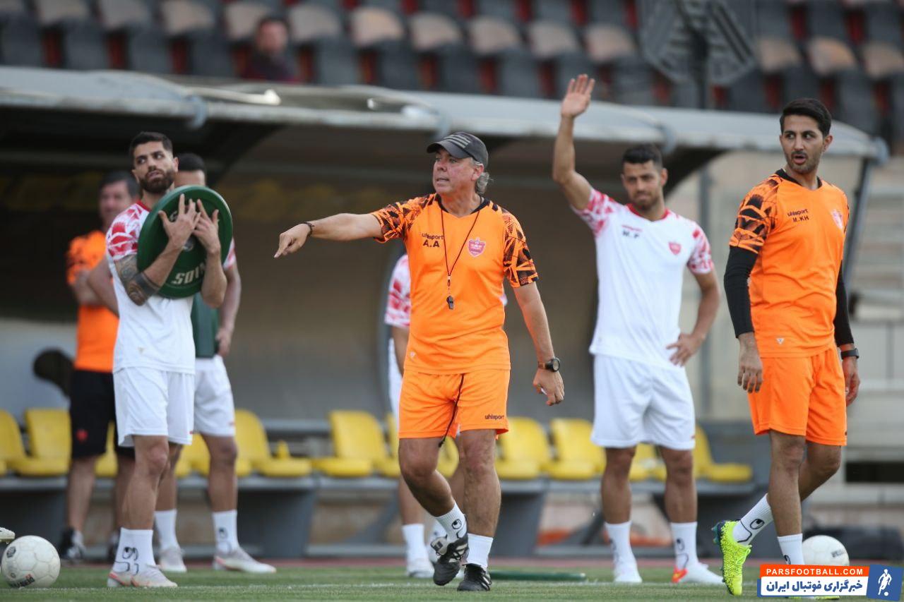 په په لوسادا میدان دار اصلی اولین تمرین پرسپولیس برای فصل جدید