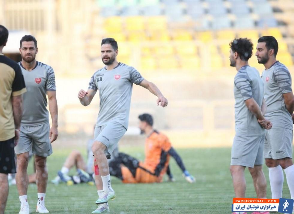 بازگشت کمال کامیابی نیا ستاره پرسپولیس به تمرینات ؛ فوتبال درون تیمی برنامه شاگردان گل محمدی