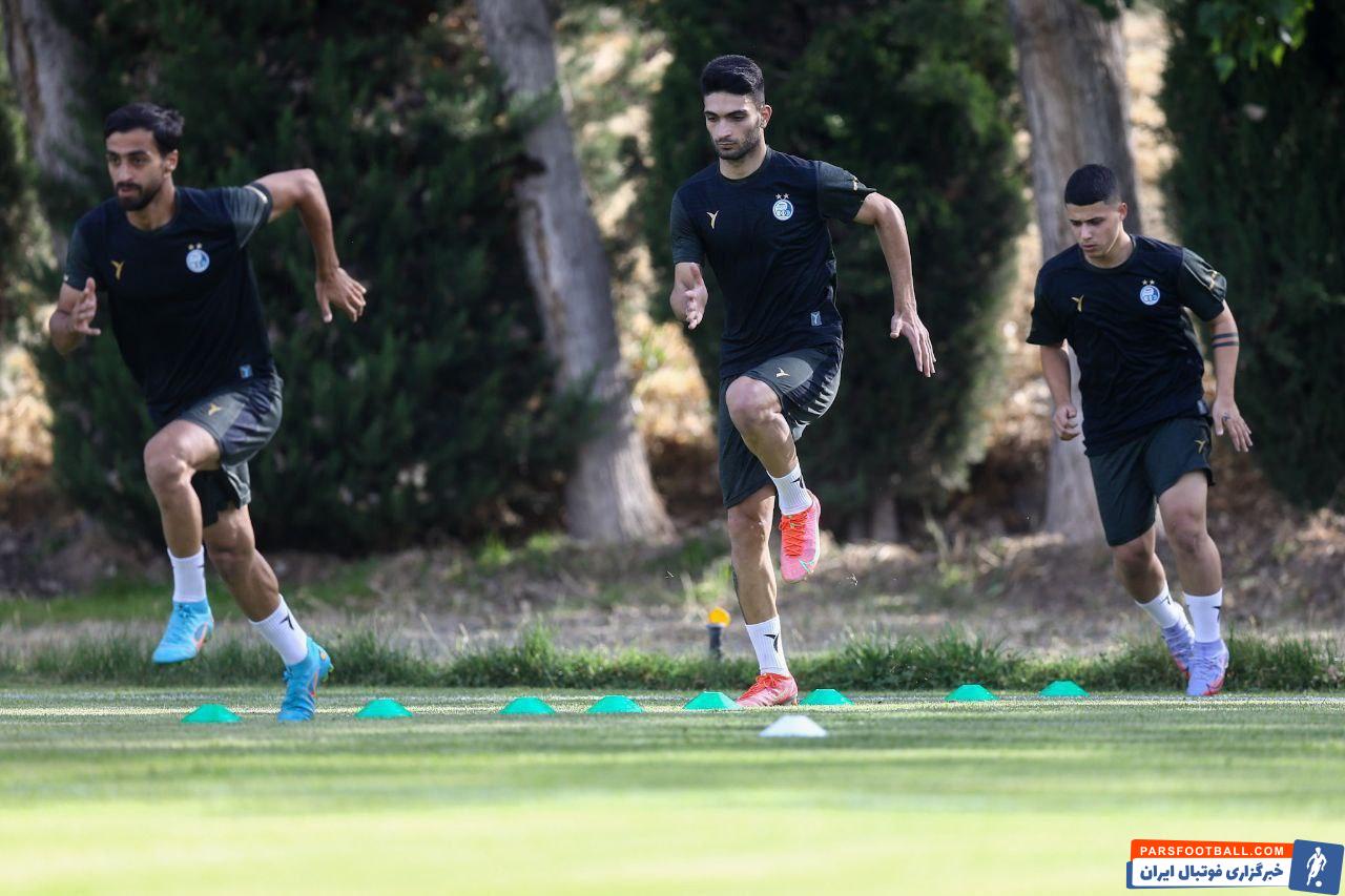 حضور عرفان باقری در اولین تمرین استقلال