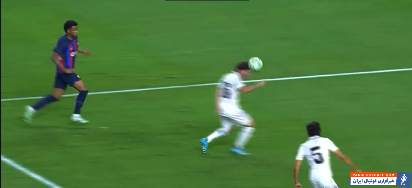 رئال مادرید ؛ خطای هند ناشیانه آلوارو اودریوزلا در دیدار برابر بارسلونا