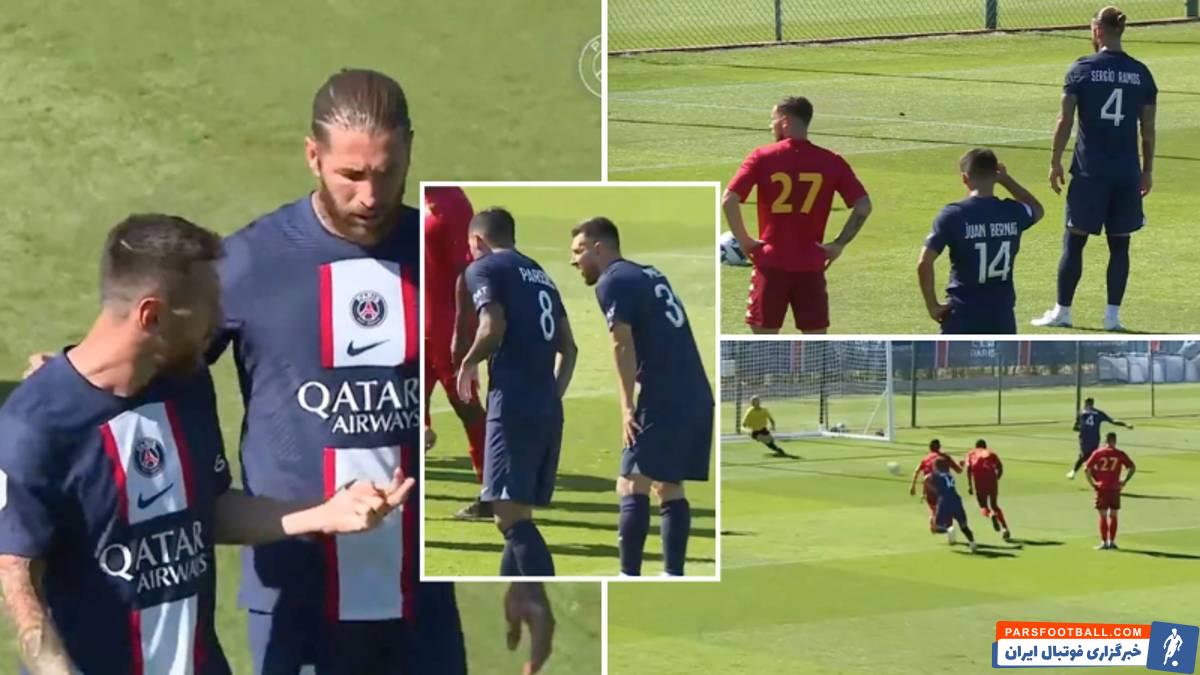 پاری سن ژرمن ؛ گلزنی راموس برای پاری سن ژرمن در دیدار دوستانه برابر کوویلی