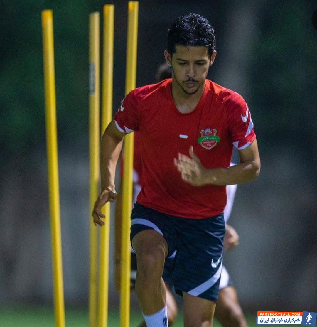 احمد نوراللهی و مهدی قایدی در تمرینات شبانه شباب الاهلی