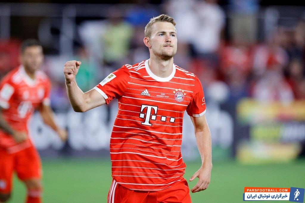 بایرن مونیخ ؛ گلزنی مانه و دی‌ لیخت در دیدار دوستانه برابر دی سی یونایتد