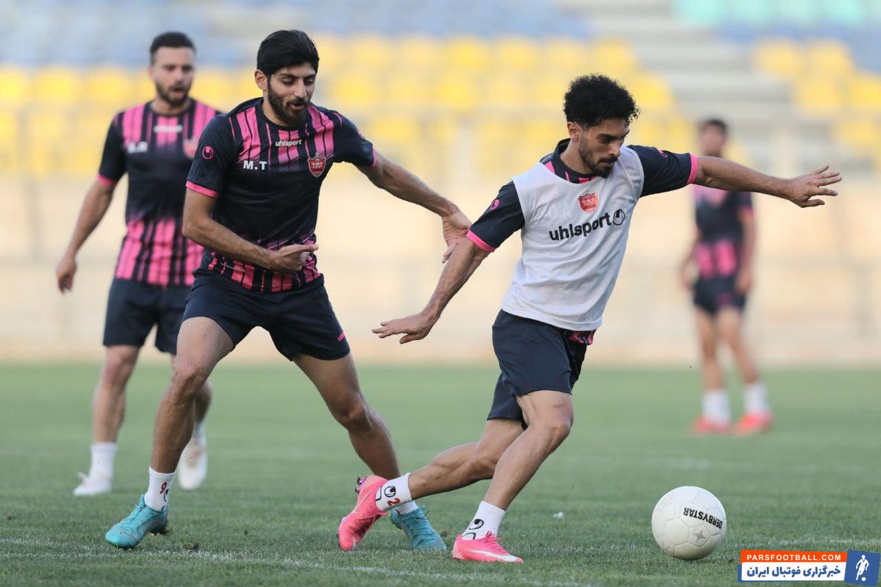بدنسازی بازیکنان پرسپولیس در سالن وزنه و زمین چمن ؛ وحید امیری تنها غایب سرخپوشان