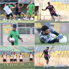 تمرین تاکتیک‌های مختلف و ادامه غیبت‌های امیری در تمرین پرسپولیس ؛ عکس یادگاری سرخپوشان با یک هوادار معمول