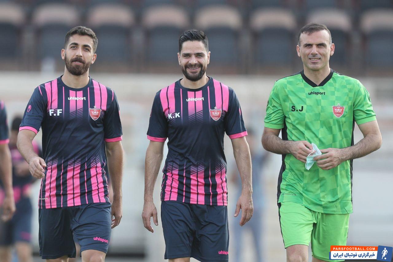 تمرین ۷۵ دقیقهای پرسپولیس با لباسهای جدید ؛ ادامه تمرینات اختصاصی وحید امیری