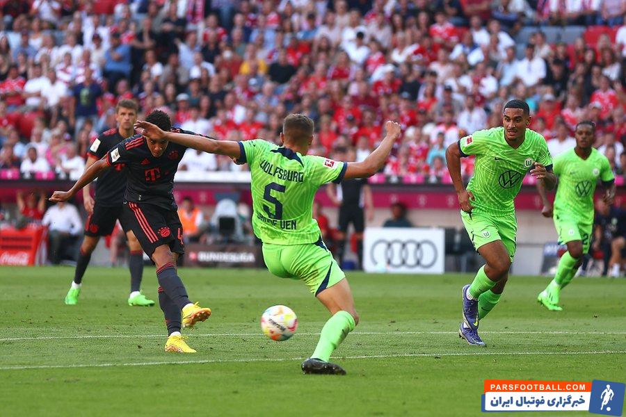 پیروزی بایرن مونیخ برابر ولفسبورگ با 2 گل