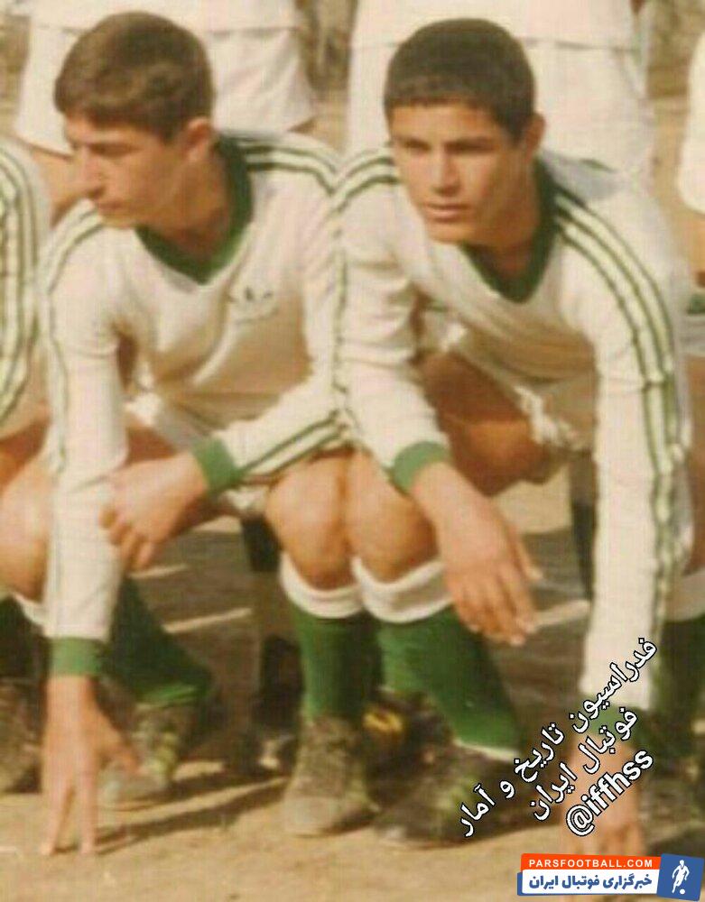 تصویری از 2 بچه محل فوتبالیست در سال ۵۹/ عکس