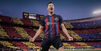 کری خوانی هواداران بارسلونا برای رئال مادرید در مراسم معارفه روبرت لواندوفسکی