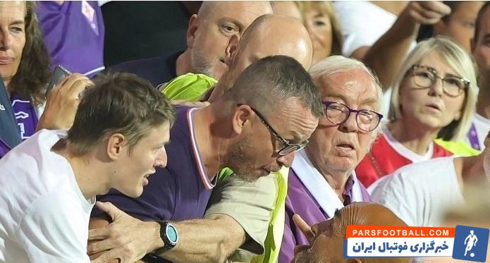 اسپالتی ؛ درگیری لفظی شدید اسپالتی با هوادار فیورنتینا