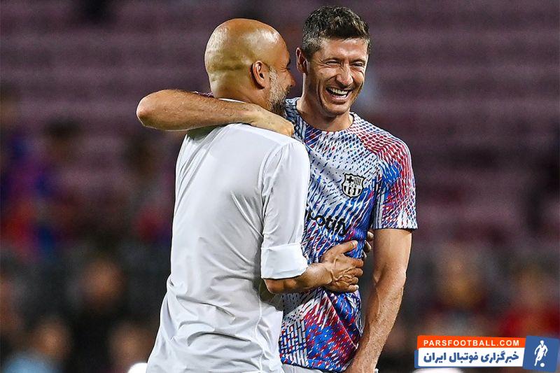 پپ گواردیولا و روبرت لواندوفسکی