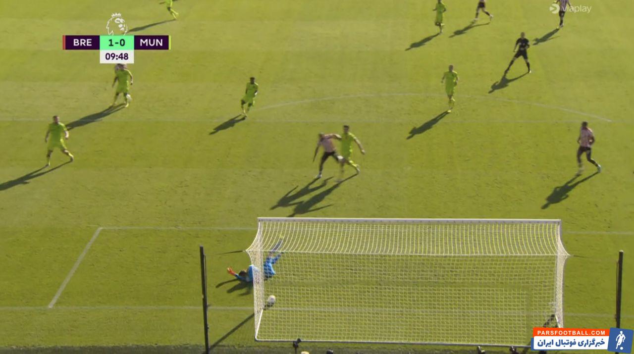 شکست دردناک منچستریونایتد برابر برنتفورد با دریافت 4 گل در نیمه اول