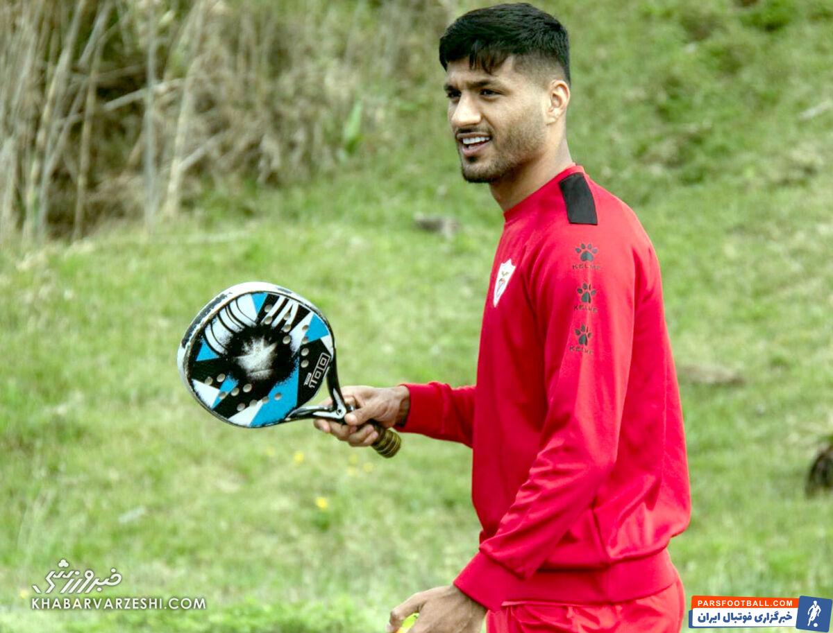 محمد محبی فردا در تمرین استقلال