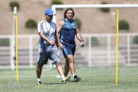 حضور بانشاط ریکاردو ساپینتو در تمرین امروز استقلال