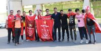 در حاشیه بازی با فولاد ؛ شعار پرسپولیسی ها علیه سپاهان و استقلال در ورزشگاه آزادی