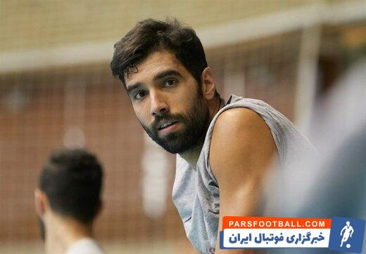 حضور سید محمد موسوی در تمرینات پس از بازگشت به تیم ملی والیبال