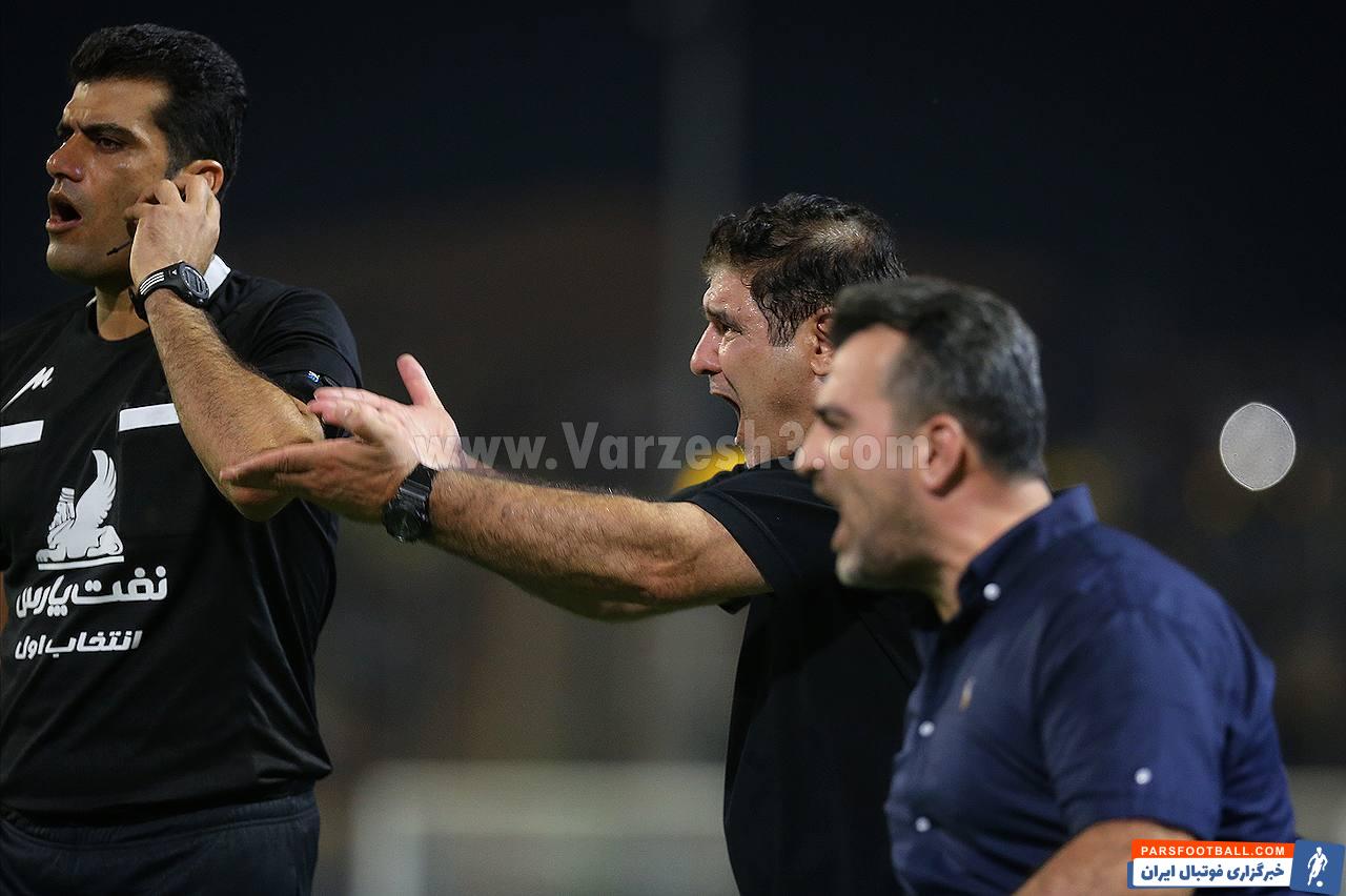 تب و تاب عجیب رضا مهاجری در جریان دیدار نفت مسجدسلیمان و استقلال