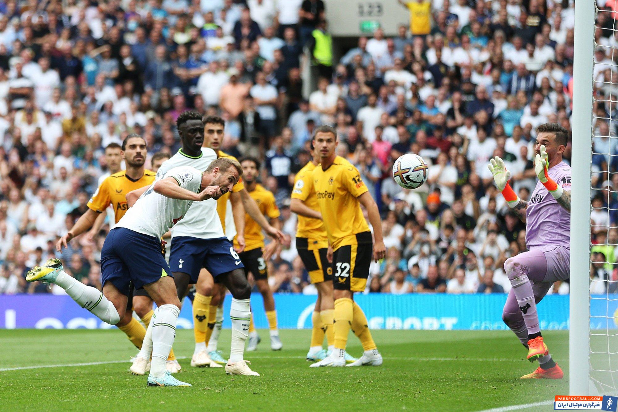 پیروزی دشوار تاتنهام برابر ولورهمپتون با تک گل هری کین