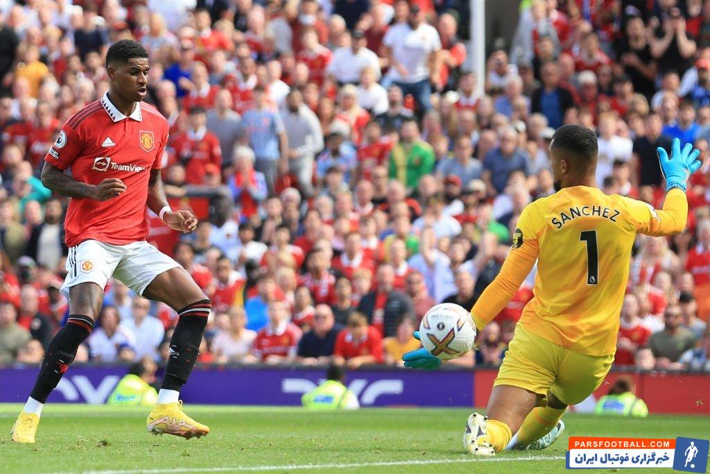 فرصت عالی هدر رفته مارکوس راشفورد در دیدار منچستریونایتد و برایتون