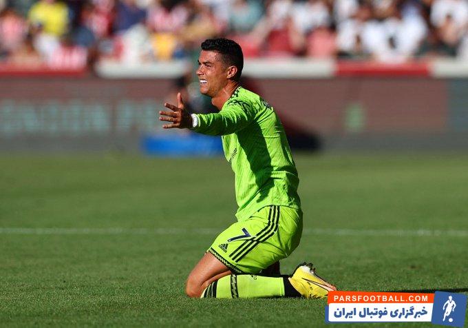 شکست دردناک منچستریونایتد برابر برنتفورد با دریافت 4 گل در نیمه اول