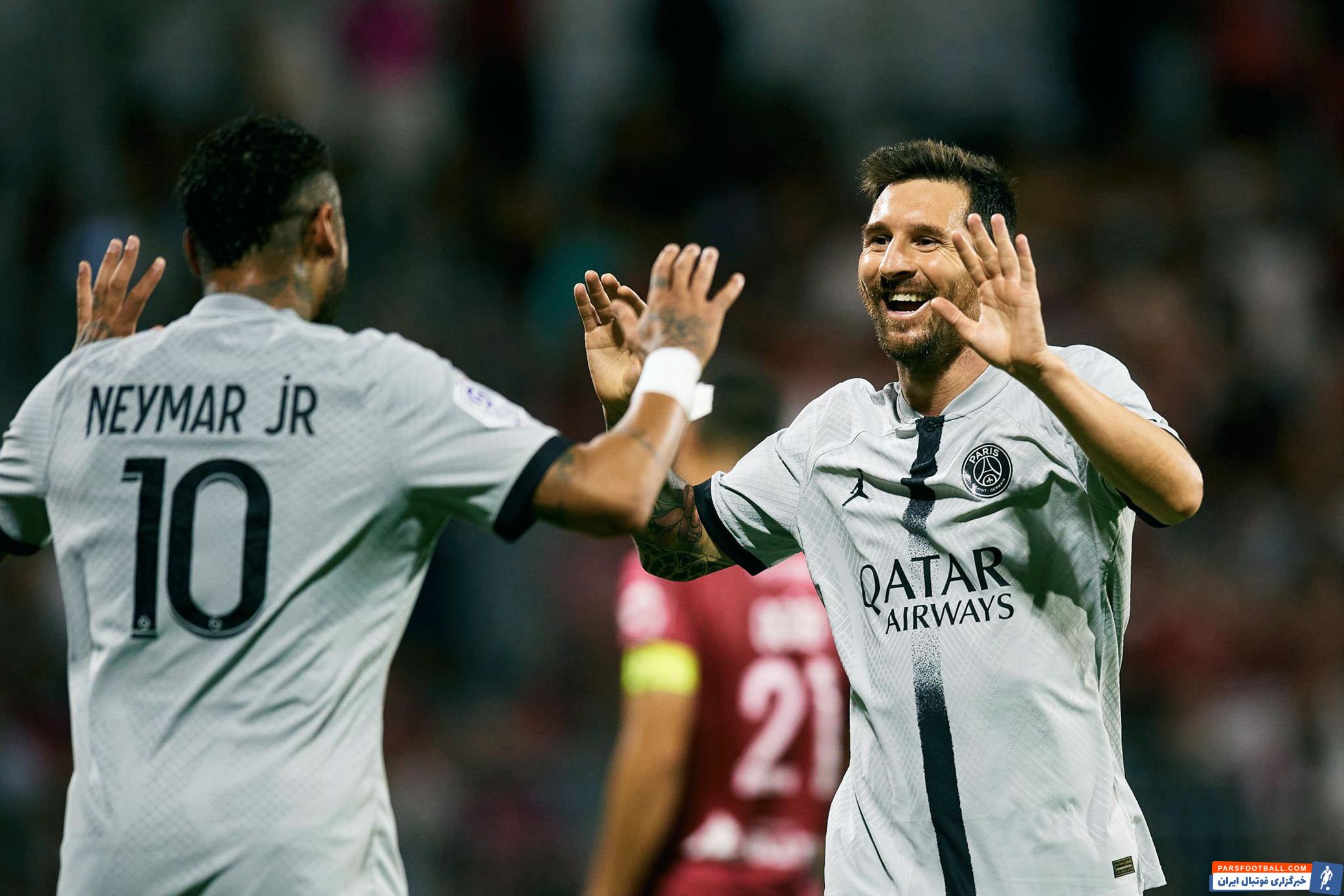 درخشش مسی و نیمار در پاری سن ژرمن