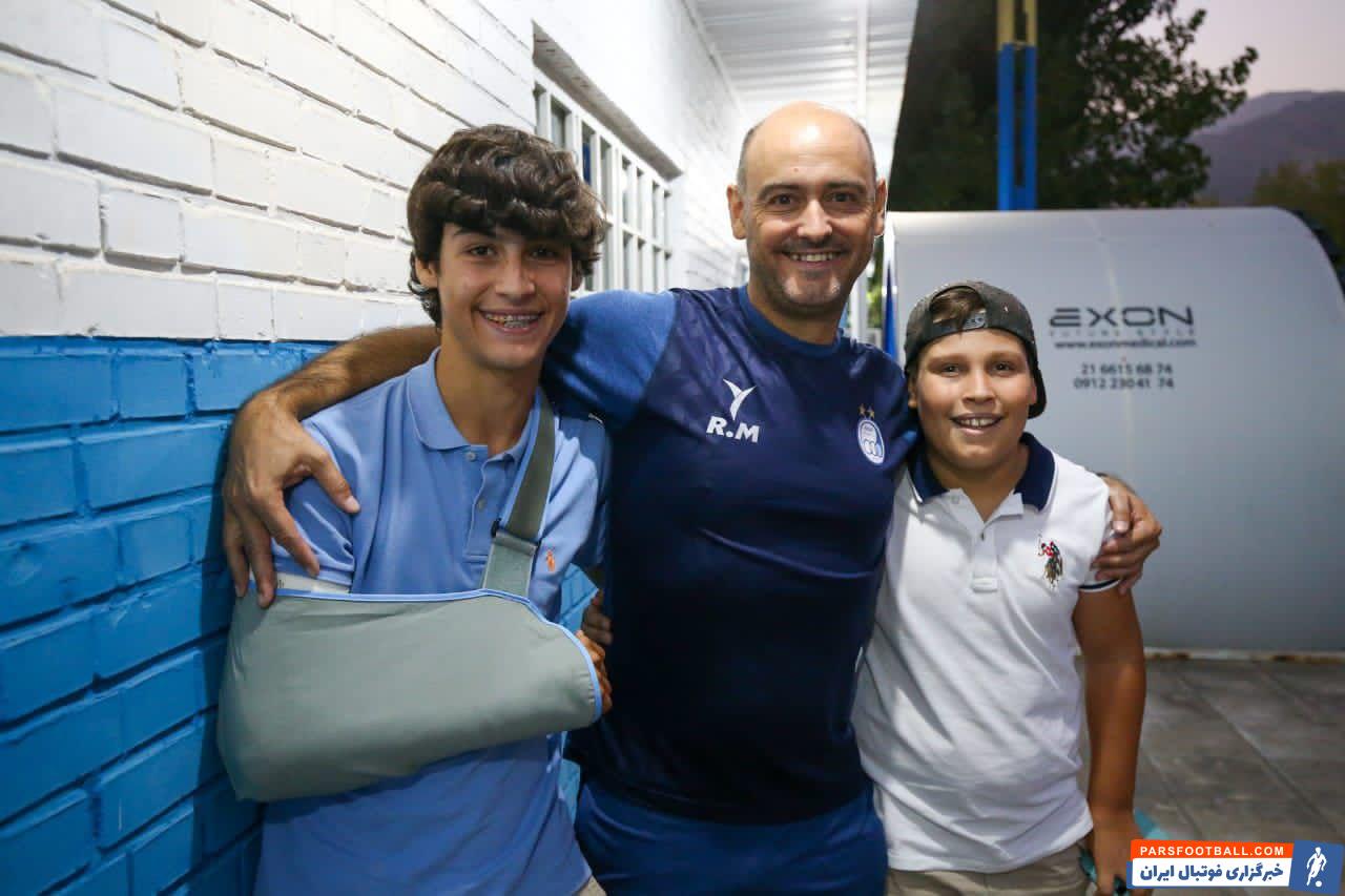 حضور پسران خوی دستیار ریکاردو ساپینتو در تمرینات استقلال