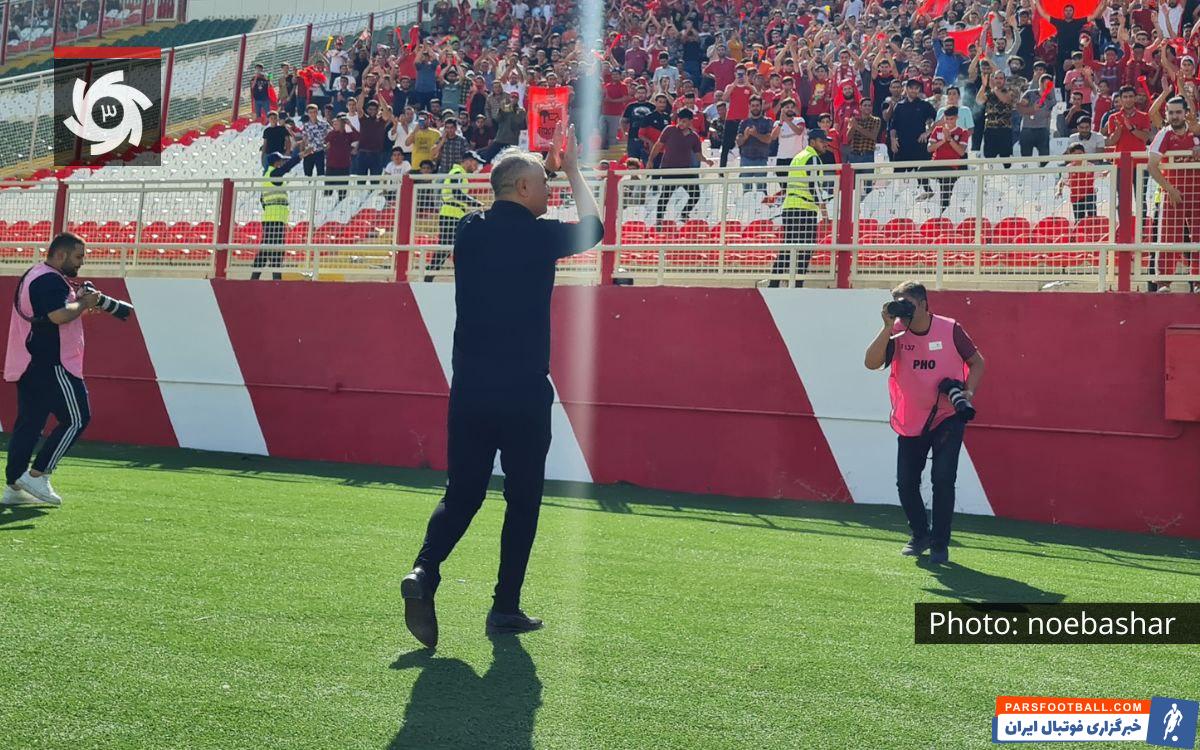 احساساتی شدن ساکت الهامی پس از تشویق هواداران تراکتور