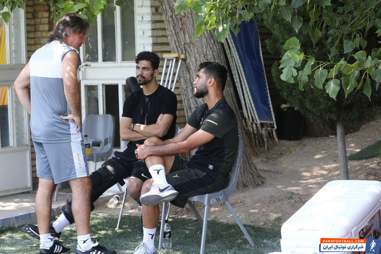 آرامش ویژه ساپینتو در تمرین ریکاوری استقلال بعد از طوفان انزلی