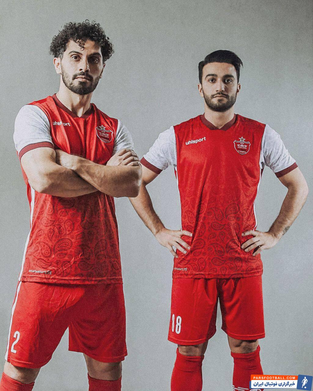 کیت جدید باشگاه پرسپولیس بر تن بازیکنان این تیم